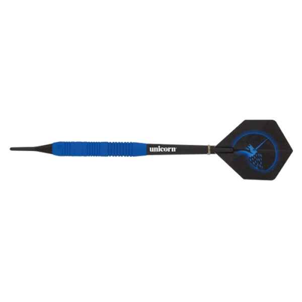 Dart nyil Core Plus Rubberised Brass Blue 3 db