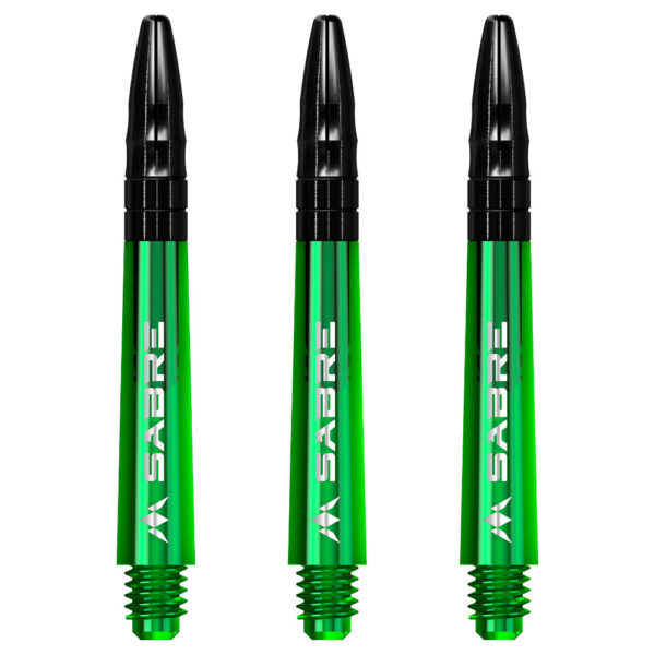 Dart nyil test Mission Sabre Shafts Green Tweenie 3 db