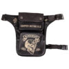 Motoros combtaska W TEC Black Heart Devil Skull Black Leather