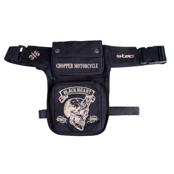 Motoros combtaska W TEC Black Heart Devil Skull Black