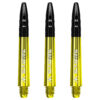 Dart nyil test Mission Sabre Shafts Yellow Tweenie 3 db