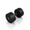 Rubberised steel dumbbell 20 kg black matt Marbo Sport