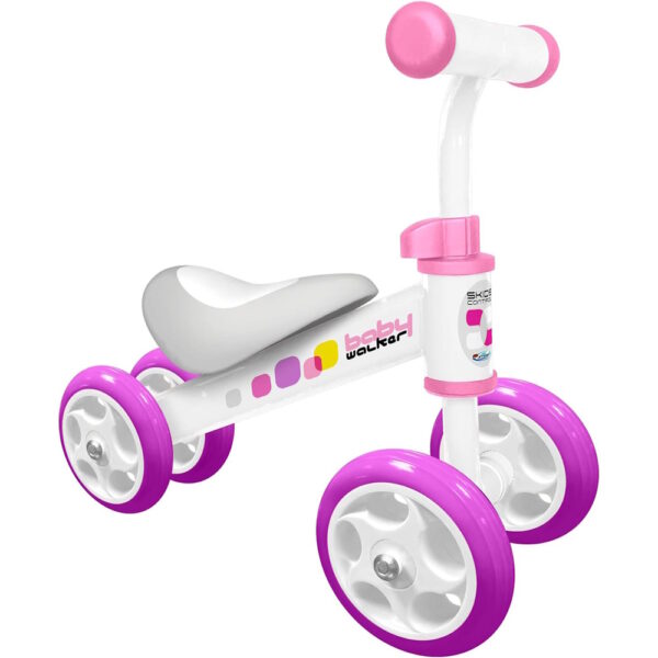 Futobicikli Skids Control Baby Walker Girl