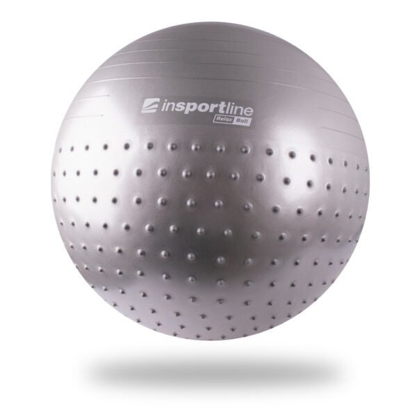 Gimnasztikai labda inSPORTline Relax Ball 65 cm szurke