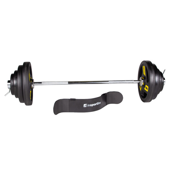 Olimpiai sulyzo szett inSPORTline Biceps Herk 120 cm 50 mm 45 kg